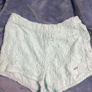 Cute Lace mint beachy shorts